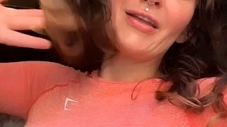 Big boobs milf masturbates with her dildo