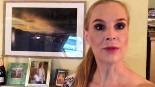 Blonde solo jerking off