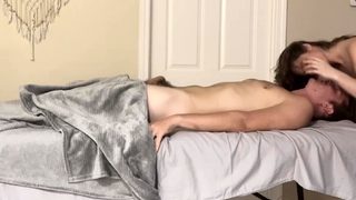 Brunette hookup amateur blowjob and dirtytalk sexdate