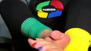 Exotic brunette hardcore foot fetish fuck